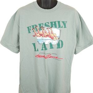 Vintage Chicken Ranch T Shirt Mens Size XL Y2K Freshly Laid Brothel Pahrump